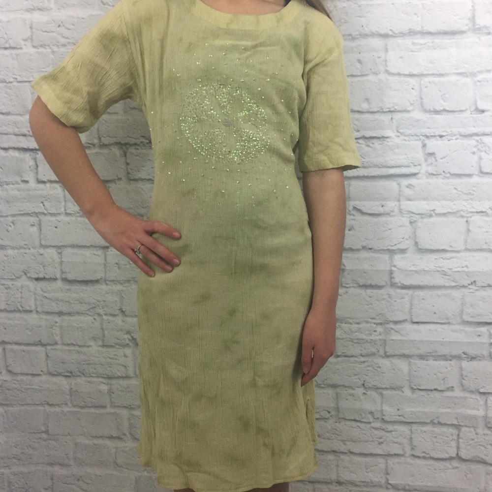 3/$15 24 Karat Green Dress Size small